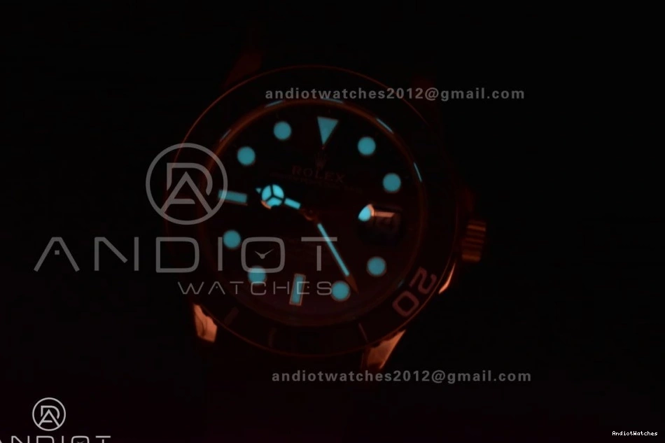 Yacht-Master 1:1 Best Ceramic EyeCatching 1224 Black on Strap Black 42mm VSF VS Edition 3D 226658 Bezel Rubber 0926